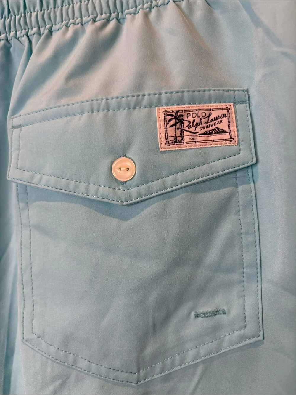 Polo by Ralph Lauren Aqua Blue Men's Swim Trunks